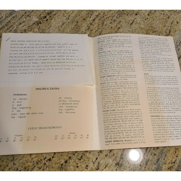 Vintage Green Apple Knitting Sweater Designs Pamphlet Pattern Booklet - Picture 3 of 4